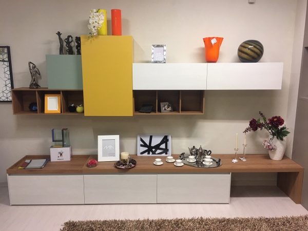 Composizione soggiorno living system lombardelli arredamenti Composizione soggiorno