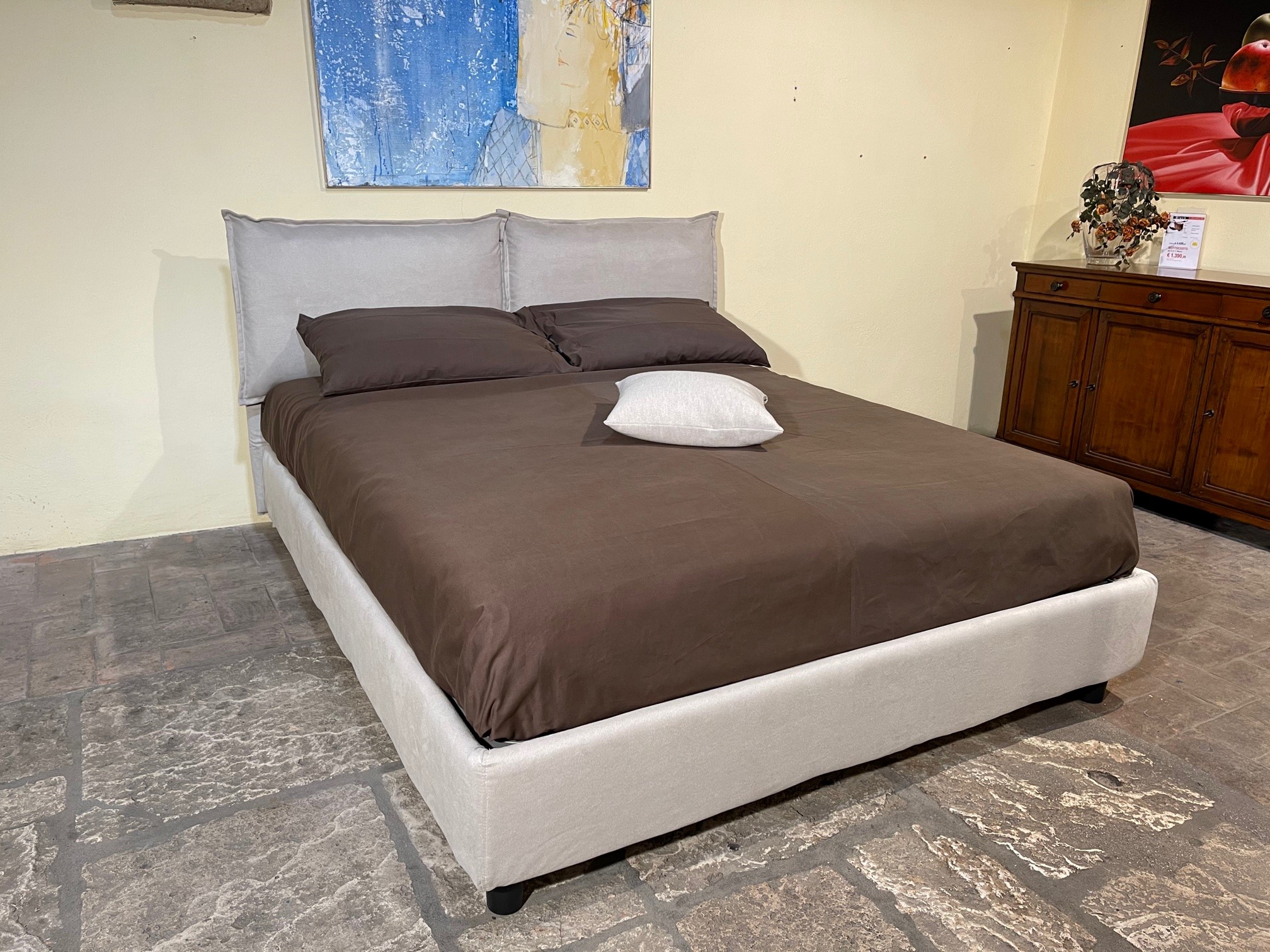 Letto contenitore Aria - Lombardelli Arredamenti